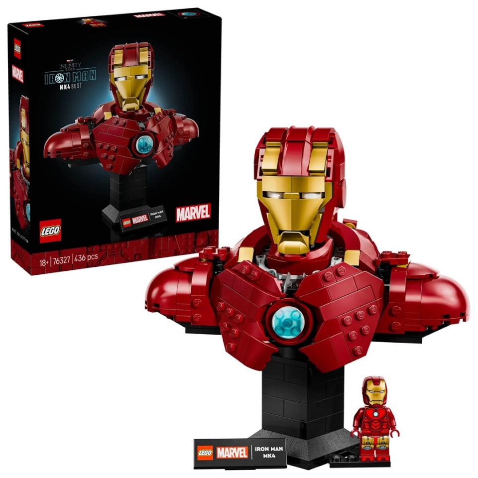 Lego klotsid MARVEL 76327 Iron Man MK4 Bust