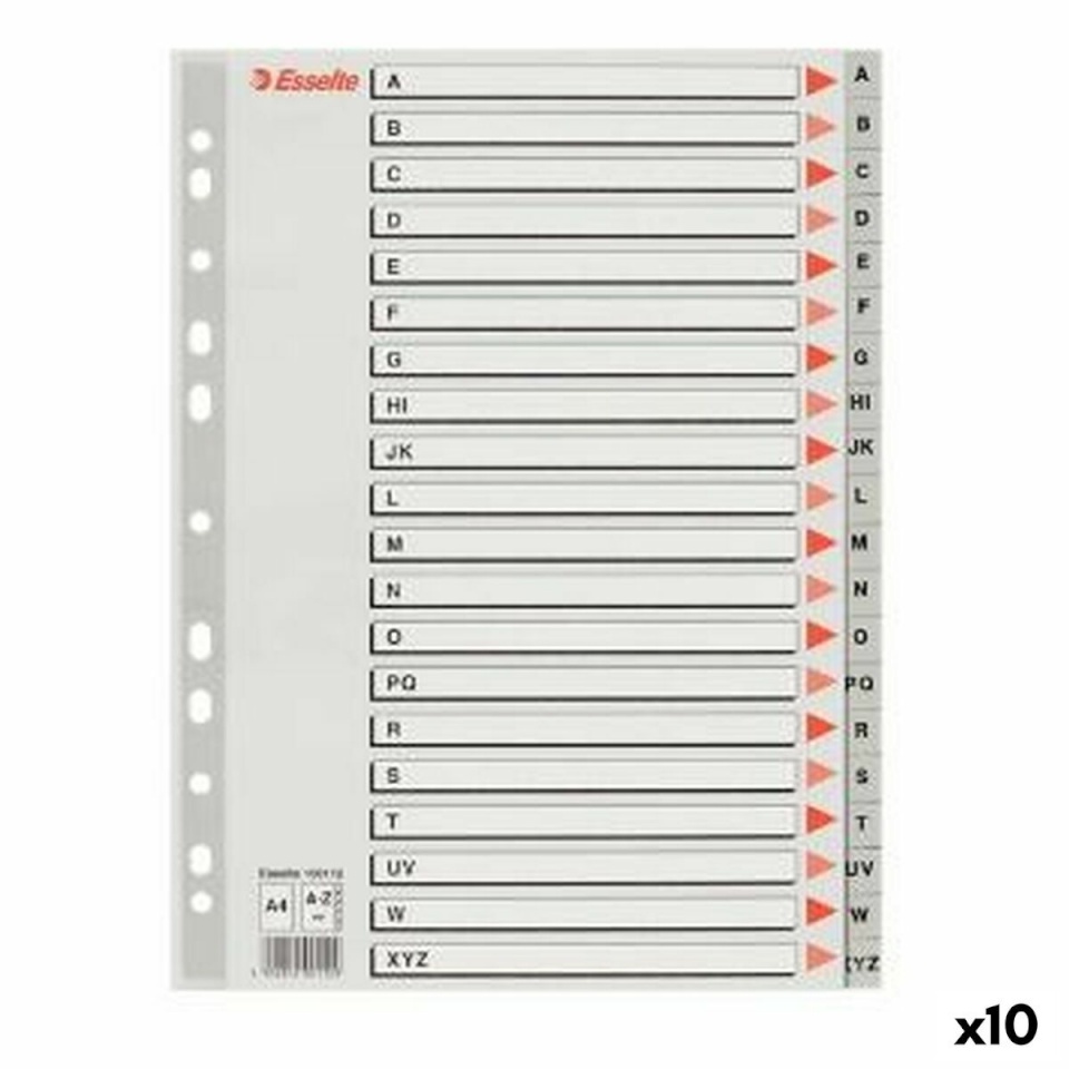 Esselte Eraldajad A-Z Tähestik hall A4 10tk