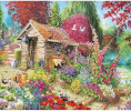 Norimpex teemantmaal Diamond Mosaic - A cottage in the garden