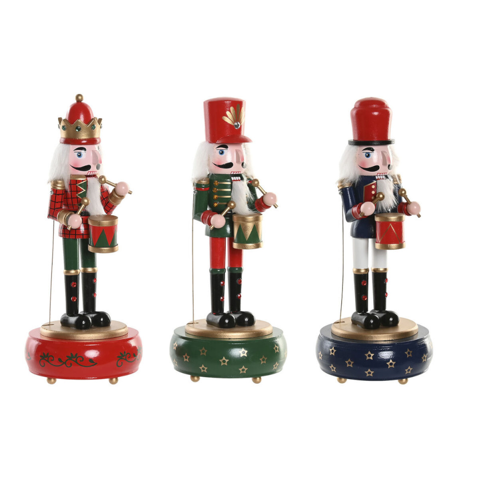 Home Esprit jõuluehe Home ESPRIT Mitmevärviline Pähklipurustaja 10 x 10 x 30 cm