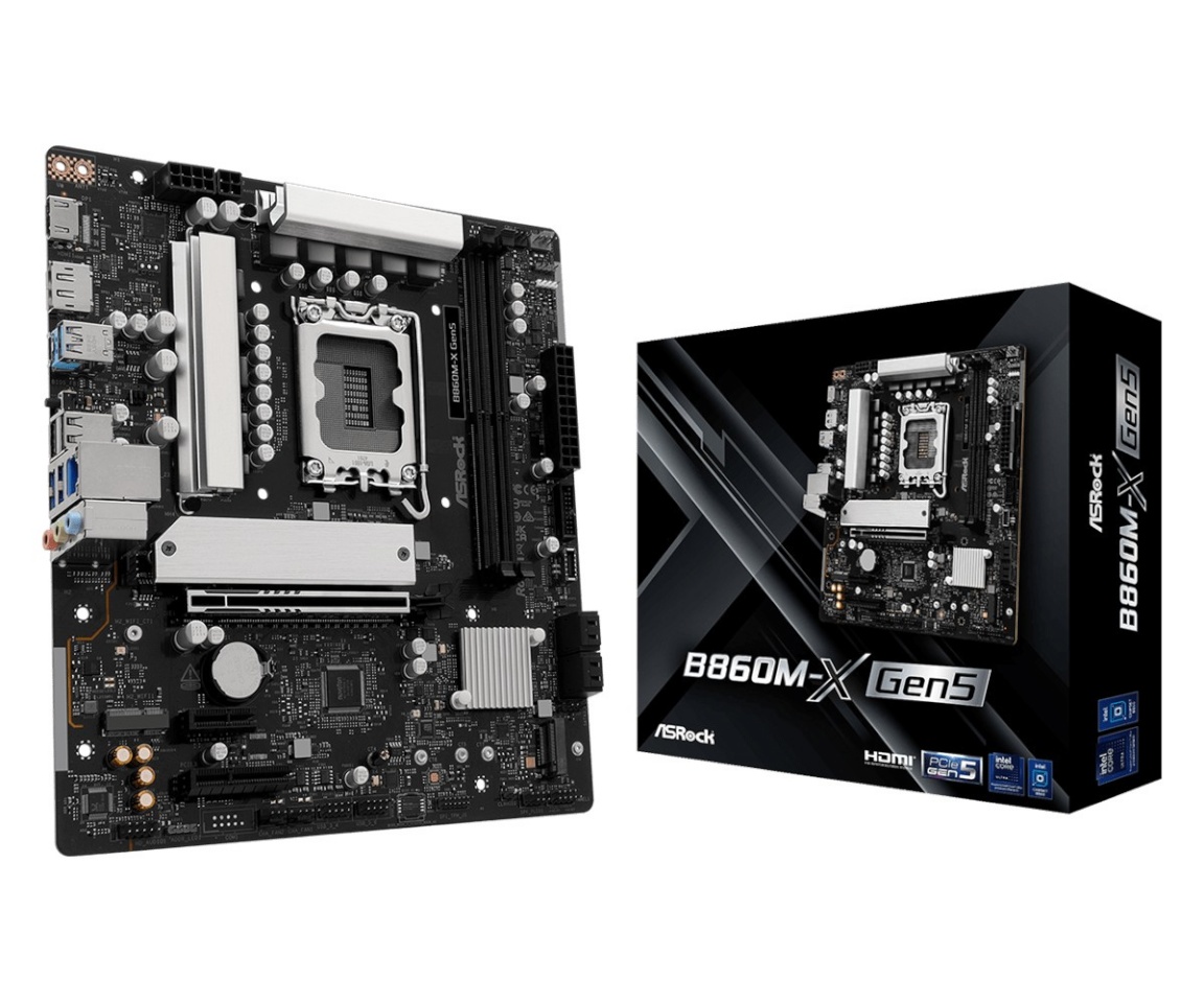 ASRock emaplaat B860M-X GEN5 LGA1851 DDR5,, mATX