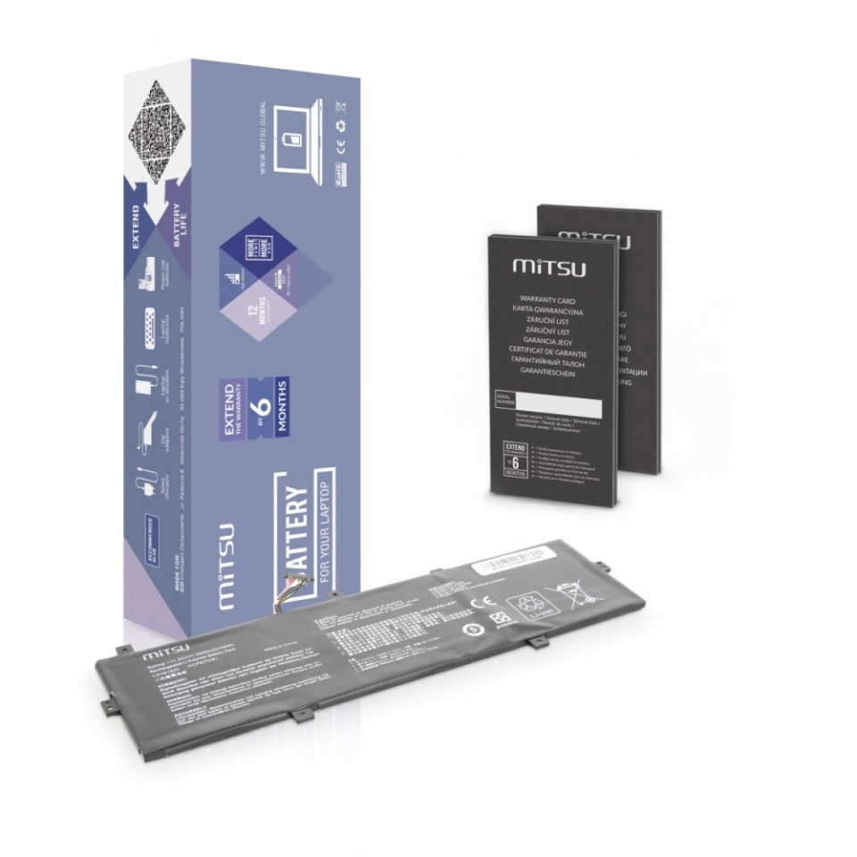 Mitsu sülearvuti aku for ASUS UX430 3400mAh(39Wh) 11.55V
