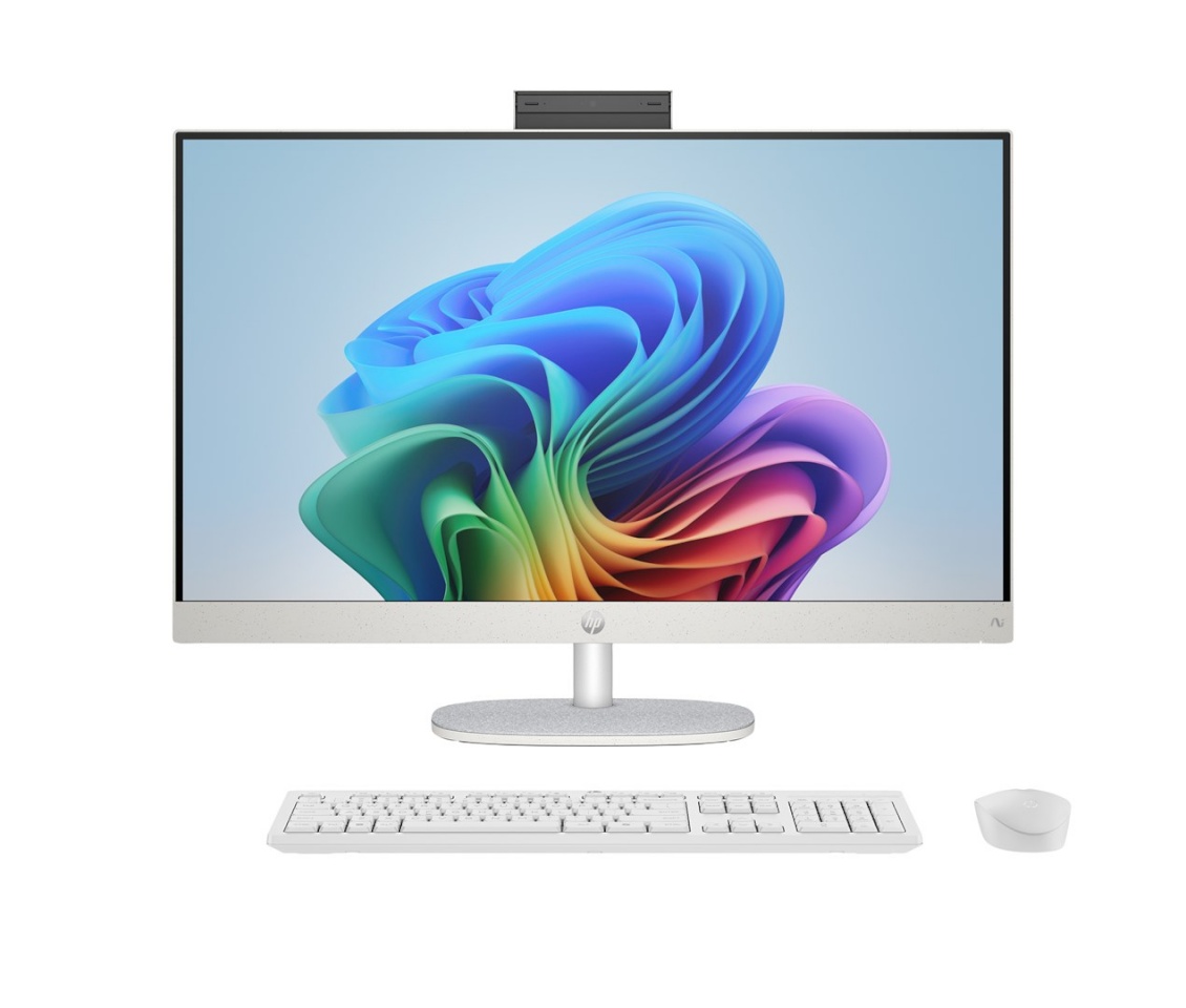 HP lauaarvuti AiO 27-ct2004nw Ryzen AI 5 330 27.0"FullHD IPS 300nits AG 16GB DDR5 5600 SSD512 Radeon 820M Cam1080p+IR Win11 Shell valge/Light hall 2Y