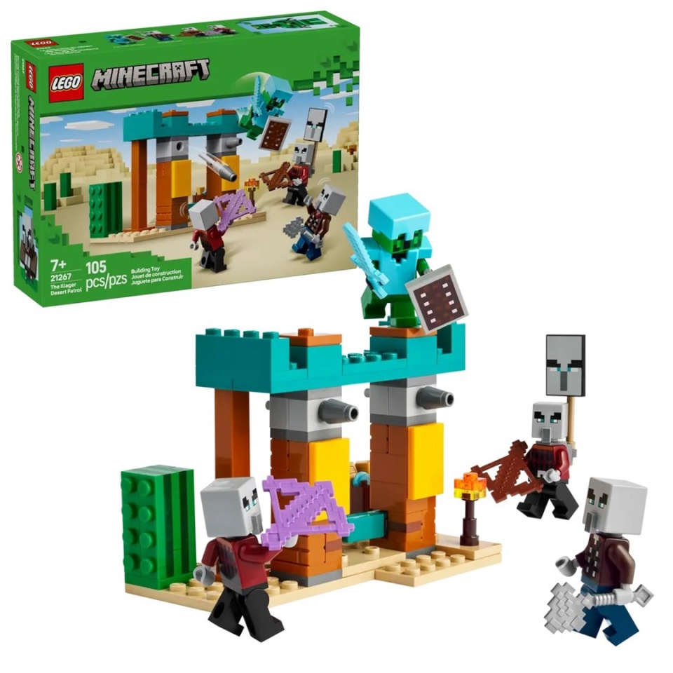 Lego klotsid MINECRAFT 21267 The Illager Desert Patrol