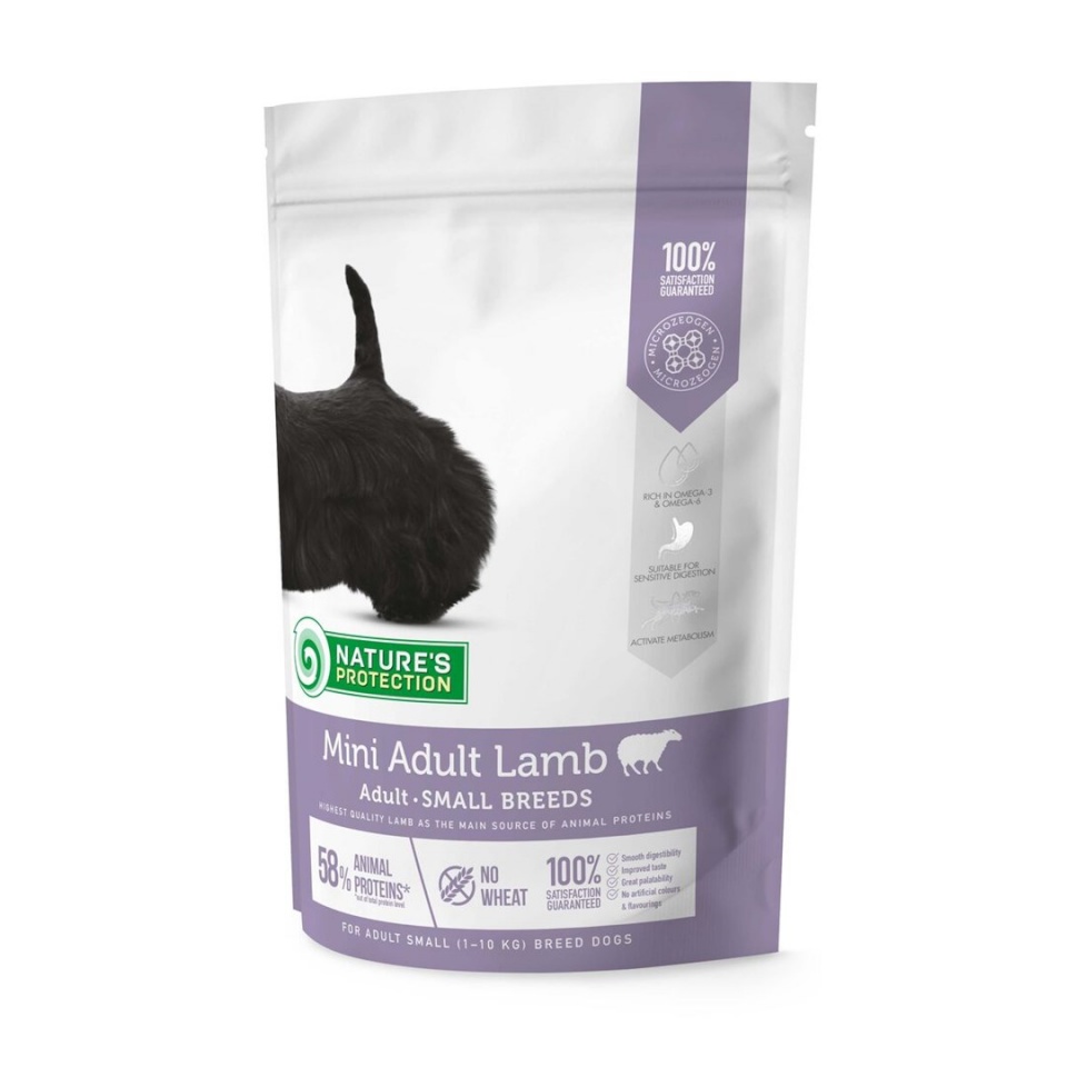 Nature's Protection kuivtoit koerale Mini Adult Lamb - Dry Dog Food- 7,5kg