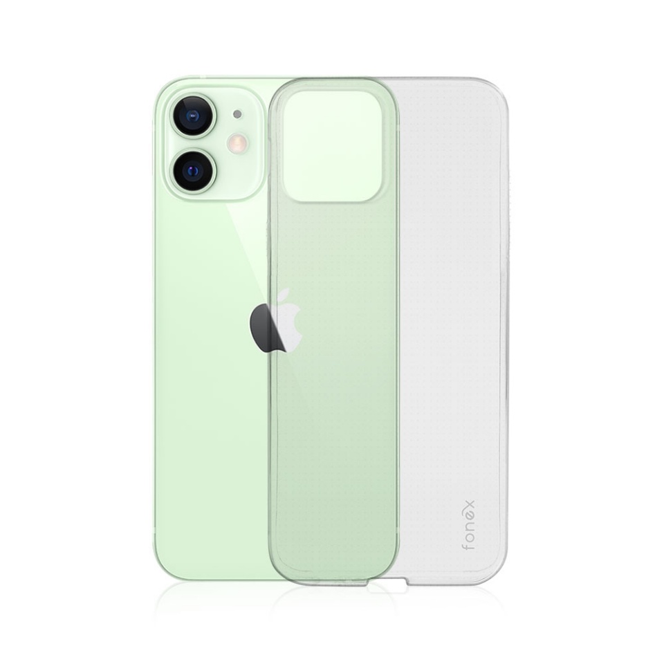 Fonex TPU Invisible kaitseümbris iPhone 12 Mini, läbipaistev