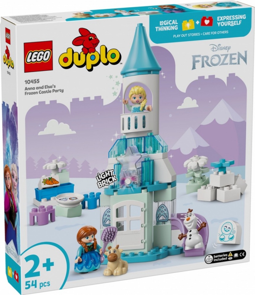 LEGO klotsid 10455 DUPLO Disney Annas und Elsas Party im Eispalast