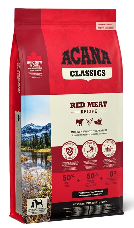 Acana kuivtoit koerale Classics Red Meat, 14,5kg