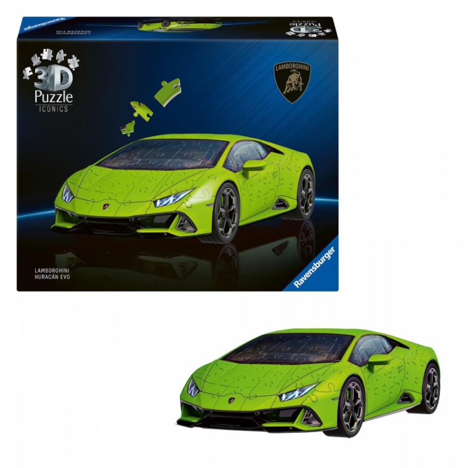 Ravensburger pusle 3D 158-osaline Lamborghini Huracan EVO Verde