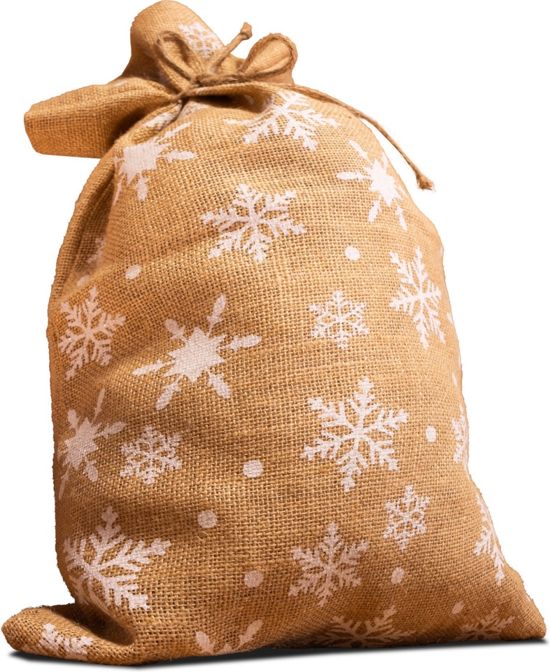 Enne Interior jõuludekoratsioon Frosty Gift Bag, 80 x 100cm, valge