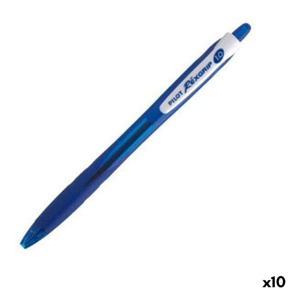Pilot pastapliiats REXGRIP BEGREEN sinine 1 mm 10tk 10 Tükid, osad