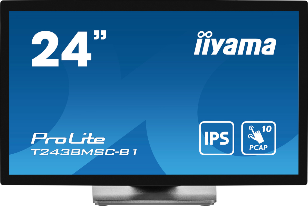 iiyama monitor 60.5cm (23.8") T2438MSC-B1 16:9 M-Touch HDMI+DP+USB Retail
