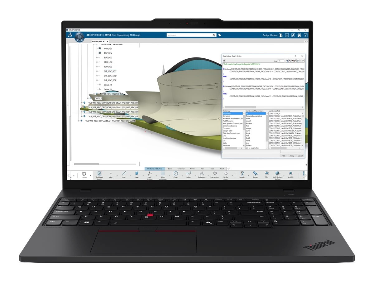 Lenovo sülearvuti ThinkPad P16s G4 AMD | must | 16" | IPS | WUXGA | 1920x1200 pixels | matt | AMD Ryzen AI 7 PRO | 350 | 32 GB | SO-DIMM DDR5 | 1TB HDD | Radeon 860M Graphics | Windows 11 Pro | 802.11be | Bluetooth version 5.4 | Keyboard language ENG