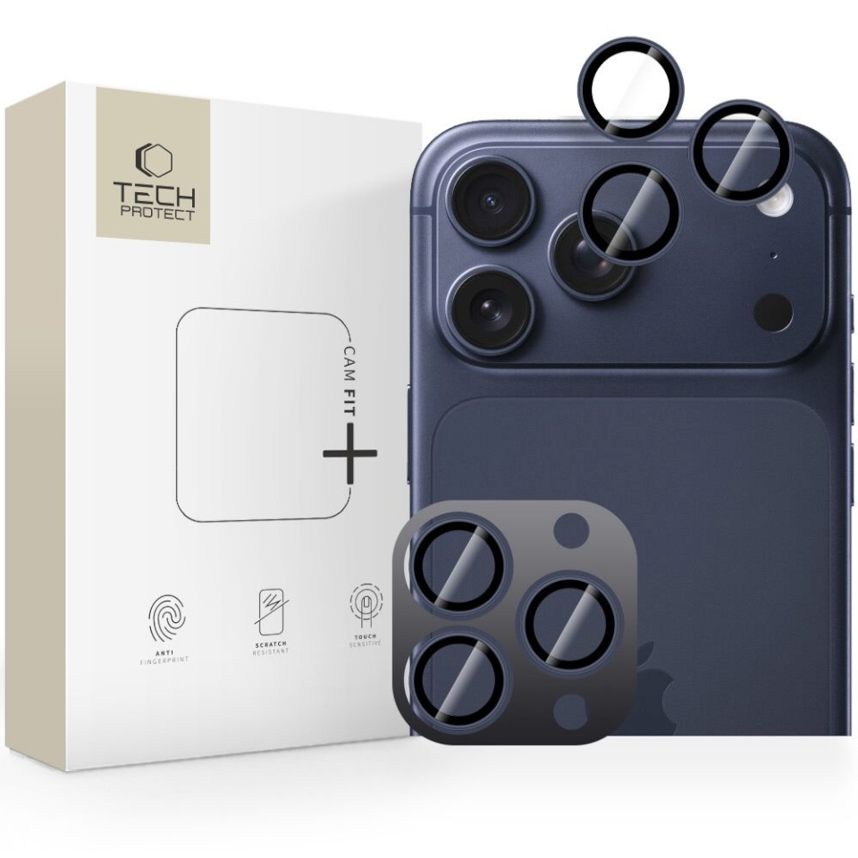 OSŁONA APARATU Tech-Protect CAMRING FIT+ iPhone 14 Pro / Max / 15 Pro / Max / 16 Pro / Max / 17 Pro / Max DEEP BLUE