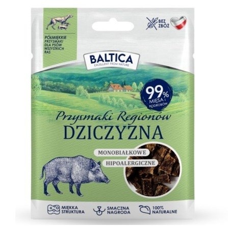 Baltica maius koerale Przysmaki Regionów Monoprotein Venison, 30g