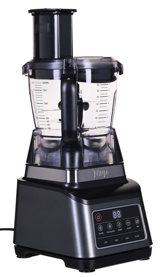 Ninja köögikombain BN800 Food Processor, 1200W, must/hõbedane