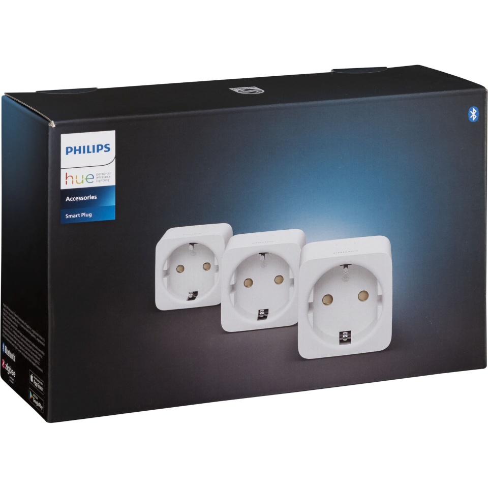 Philips nutipistik Hue SmartPlug EU 3 Pack-Set Indoor Power Outlet, valge