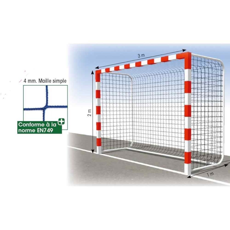 Tremblay Käsipalli väravavõrk Handball net - 4 mm - mesh 100 mm