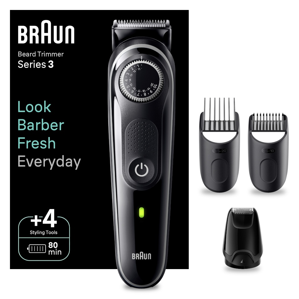 Braun habemepiiraja BT3440 Series 3 Trimmer, must