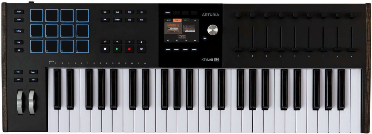 Arturia süntesaator KeyLab 49 Mk3 MIDI kontroller, must