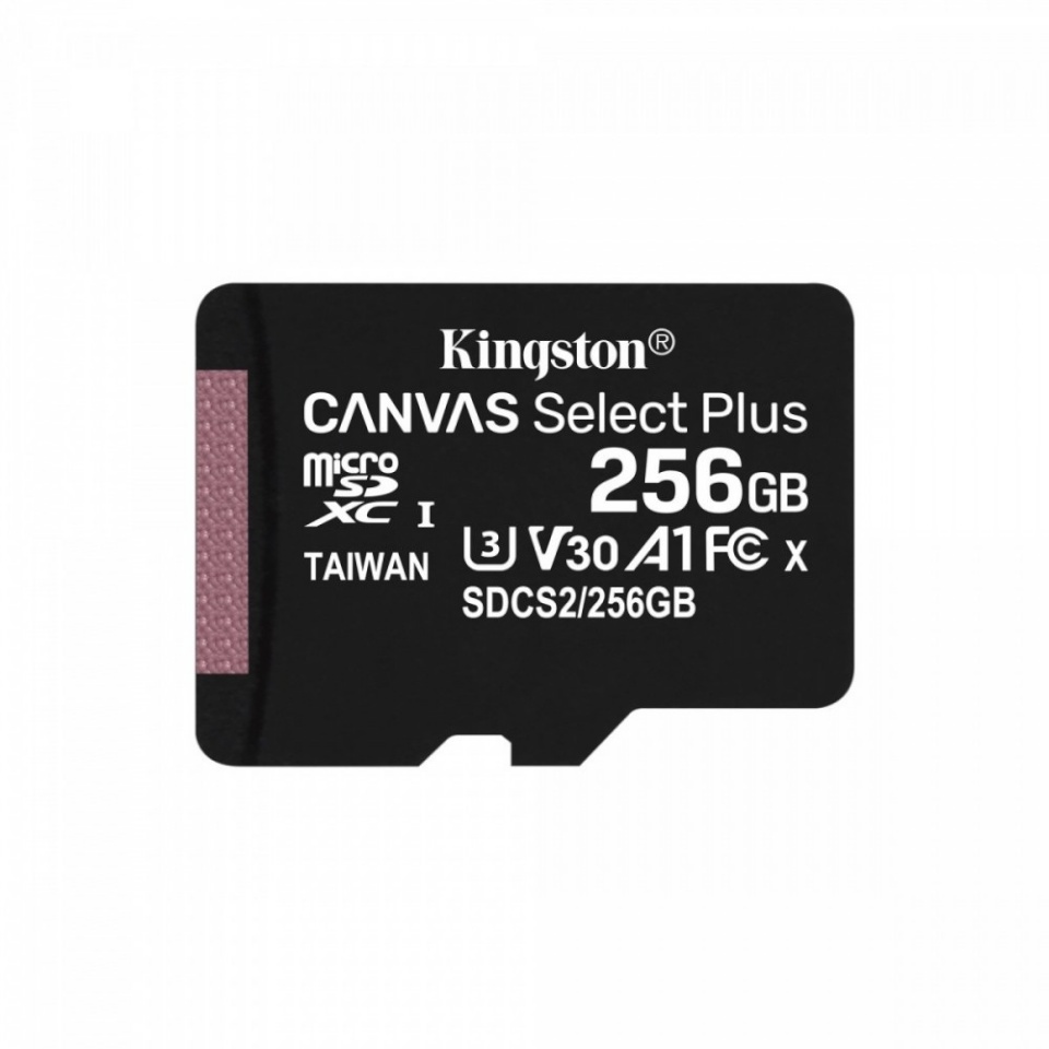 Kingston mälukaart microSD 256GB Canvas Select Plus 100/85MB/s