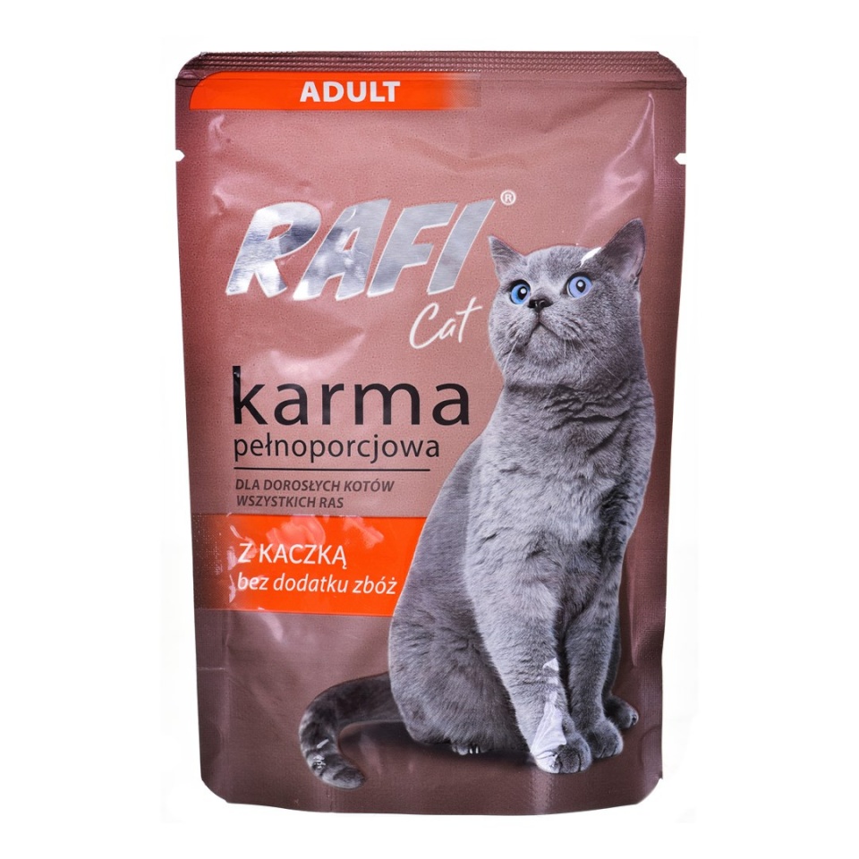 Dolina Noteci kassitoit Rafi Cat Adult with Duck, 100g
