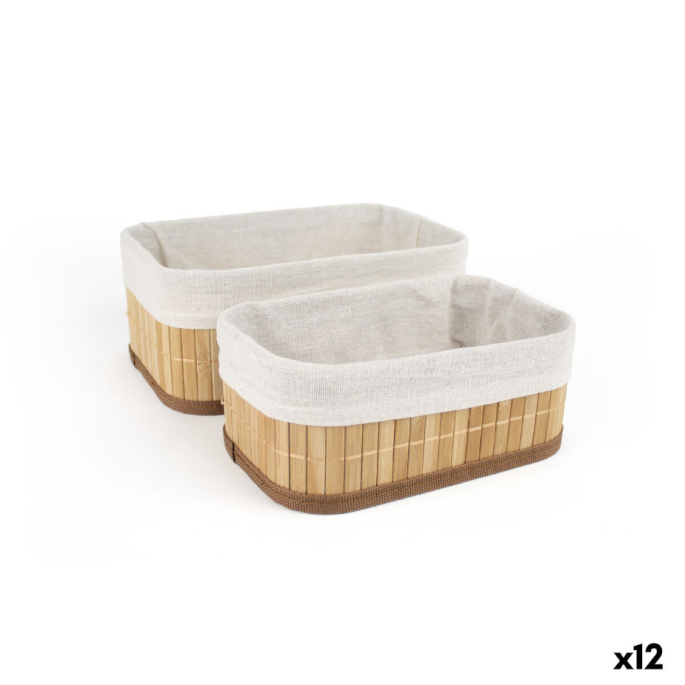 Confortime Korvikomplekt pruun beež Bambus 2tk (12tk)