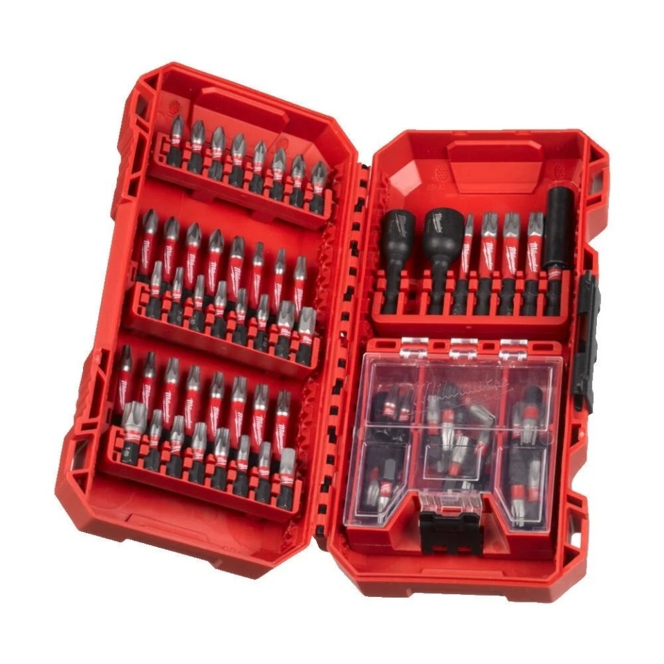 Milwaukee otsikute komplekt SHOCKWAVE Set Drilling & Screwing, 75-osaline