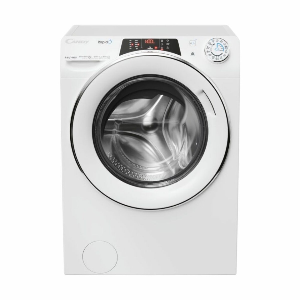 Candy kuivatiga pesumasin ROW4964DWMCT1S Rapidó Washer Dryer, 9kg/6kg, 1400 p-min, valge