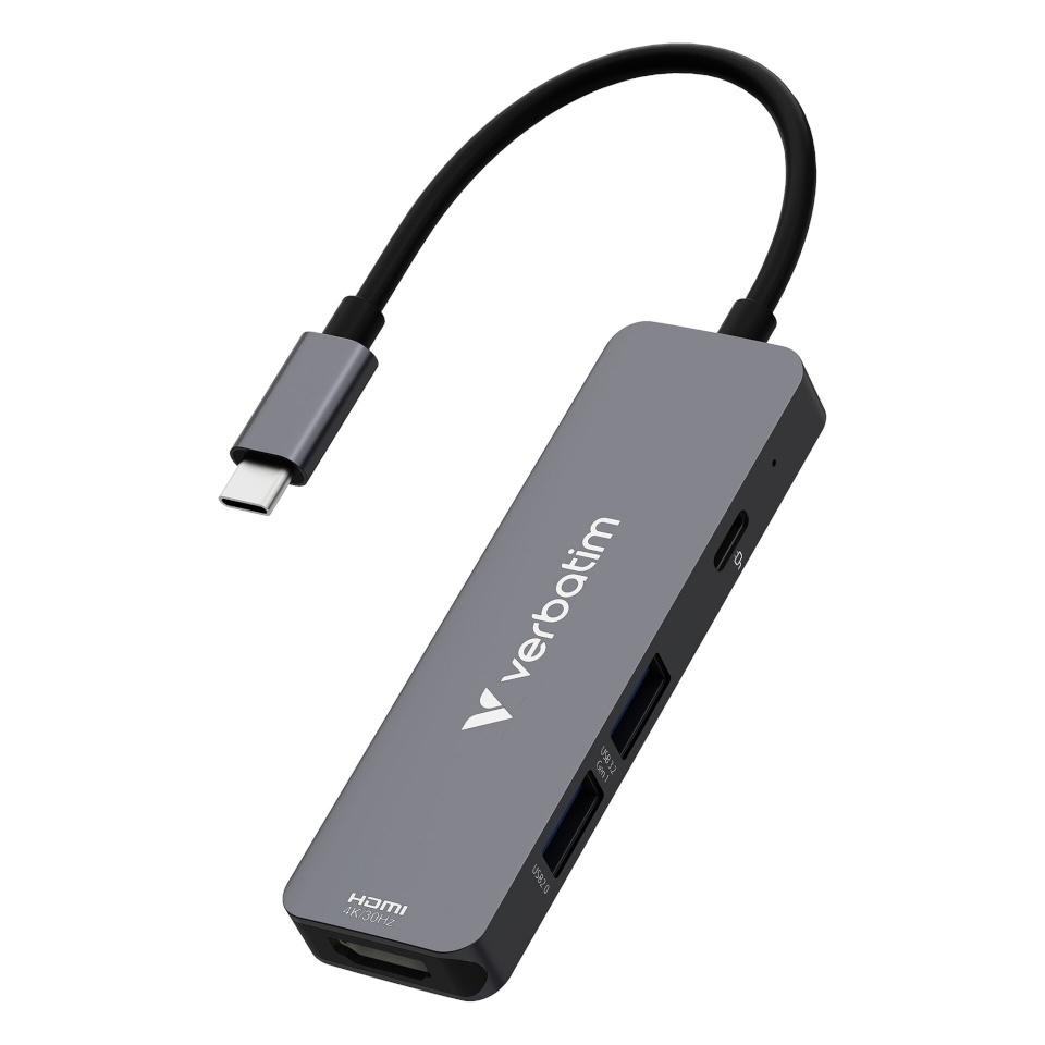 Verbatim USB-C Essentials Multi- Port Hub 4 Port 32155