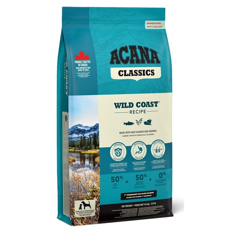 Acana kuivtoit koerale Classics Wild Coast, 14,5kg