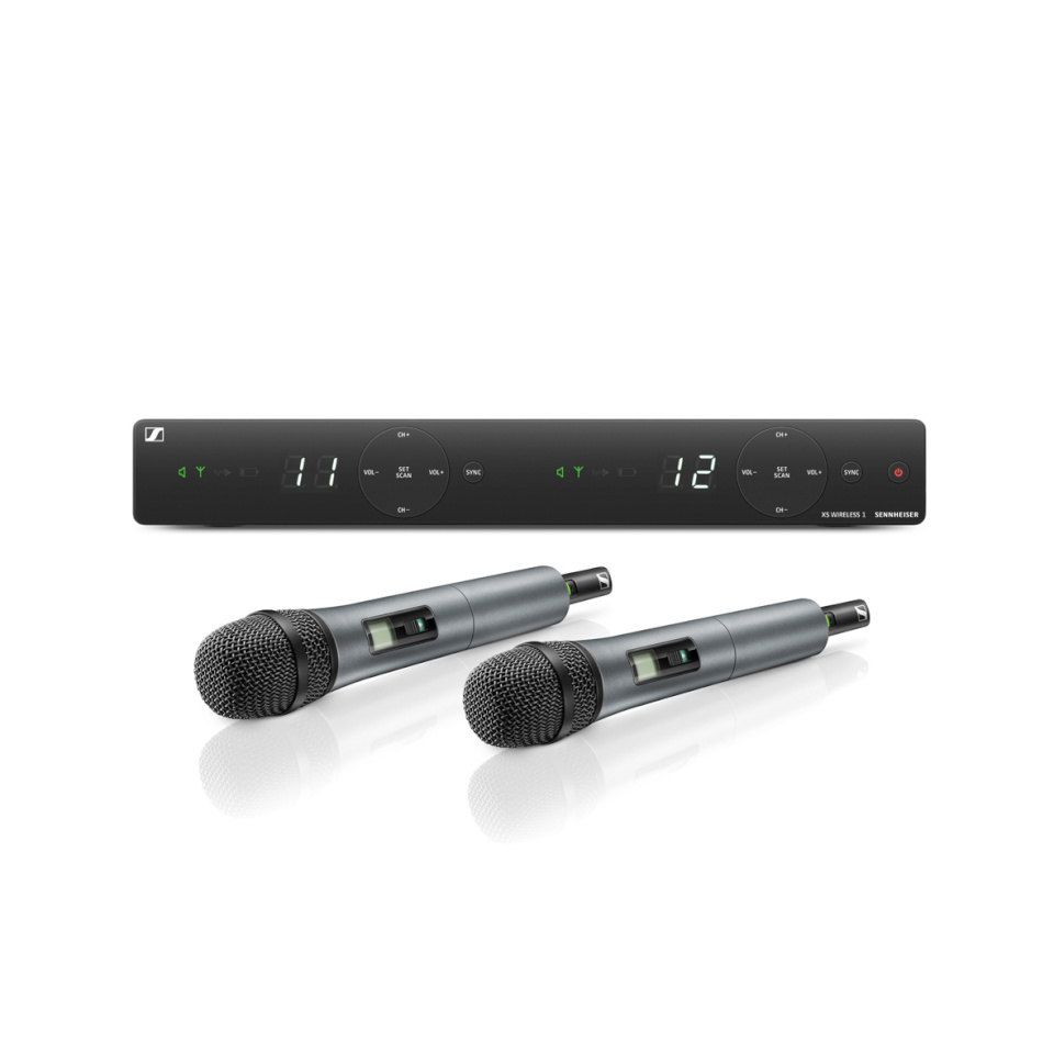 Sennheiser mikrofon XSW 1-825 DUAL-A, juhtmevaba 2-kanaliga raadiosüsteemi komplekt