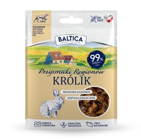 Baltica maius koerale Przysmaki Regionów Monoprotein Rabbit, 30g
