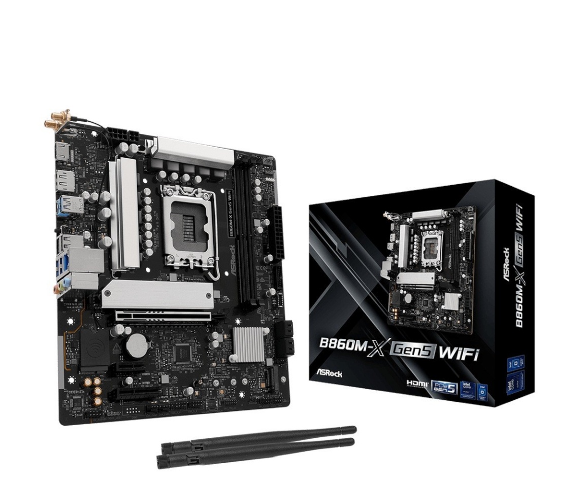 ASRock emaplaat B860M-X GEN5 WIFI, LGA1851 DDR5,, mATX