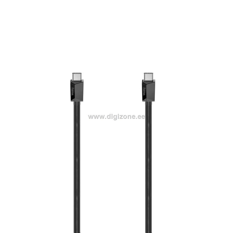 Hama kaabel USB-C 3.2 Gen2 - USB-C, 5A, 1m, must