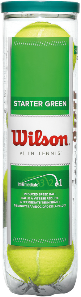 Wilson tennisepall Starter Green, 4tk
