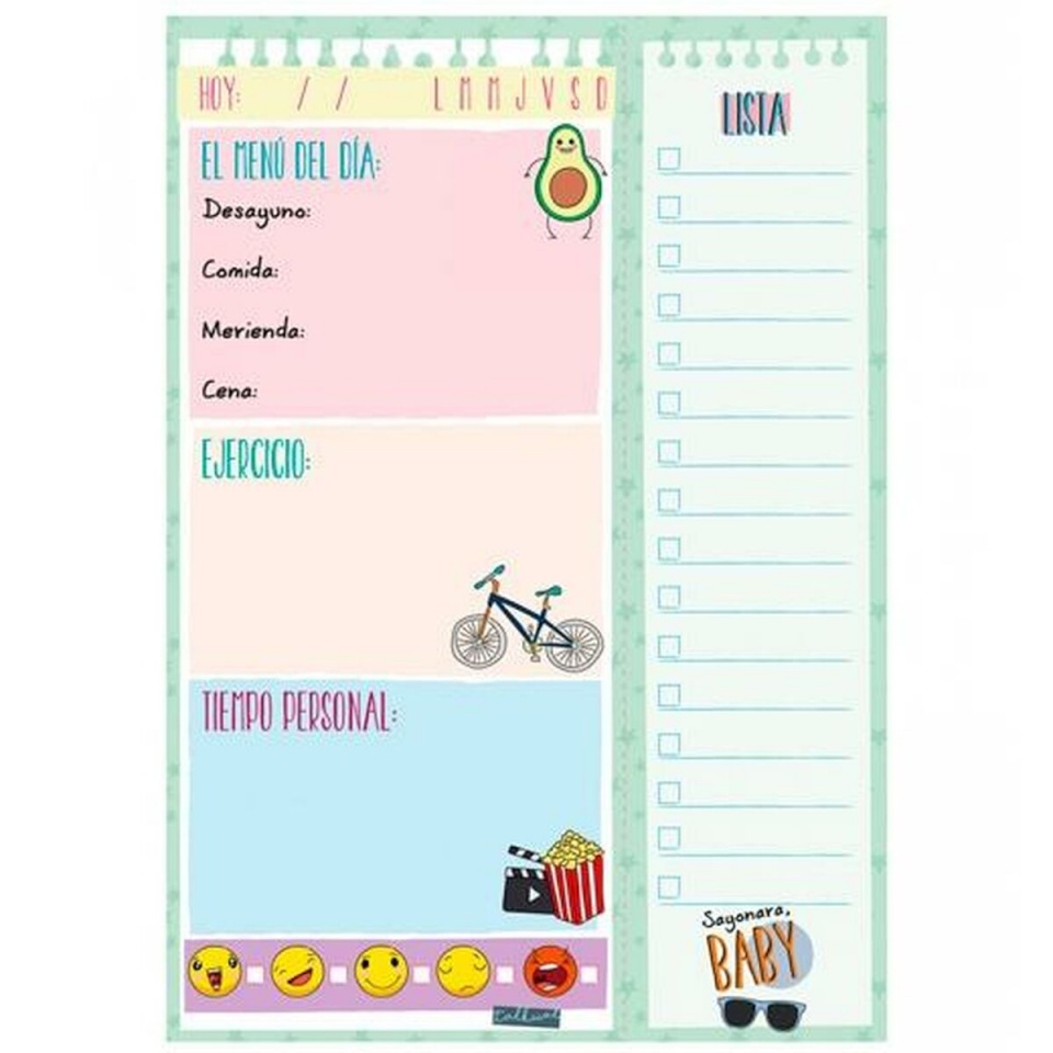 Finocam Daily planner TALKUAL 14.8x21cm valge