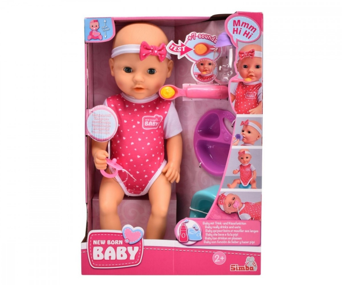 Simba mängunukk New Born Baby Hungry Baby 38 cm