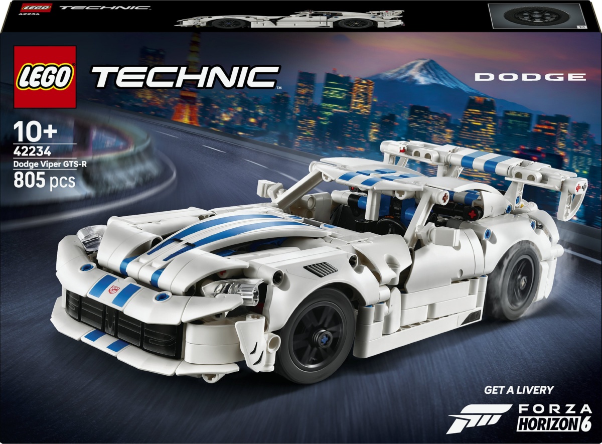 LEGO klotsid Technic 42234 Dodge Viper GTS-R sportauto