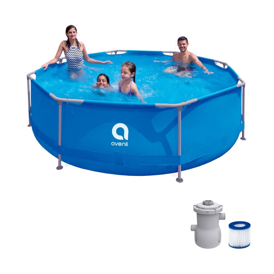 Avenli bassein Round Frame Swimming Pool 305x76 Set