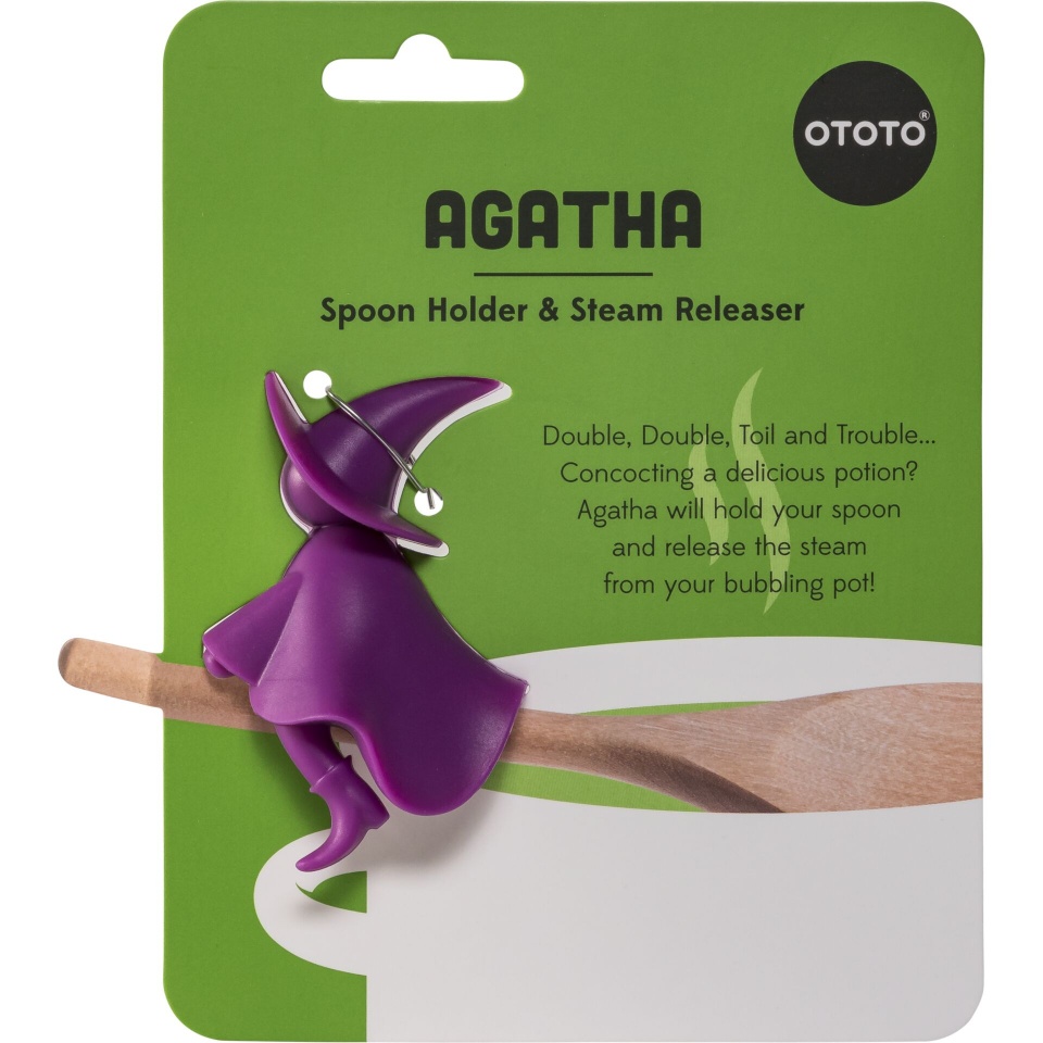 OTOTO lusikahoidja Agatha Spoon Holder & Steam Releaser, lilla 