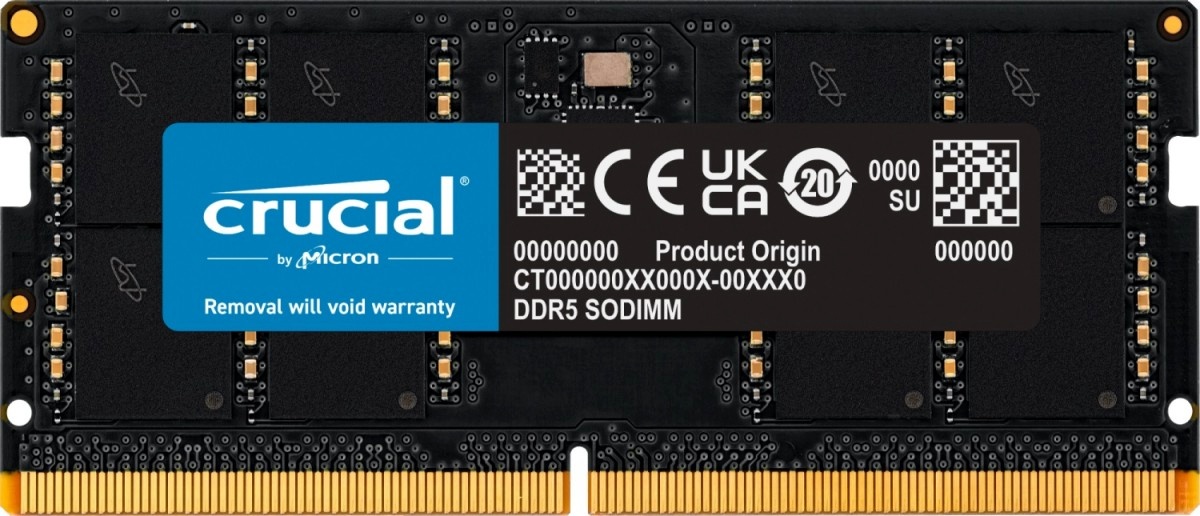 Crucial mälu DDR5 SO-DIMM 32GB 5600 CL46 16Gbit