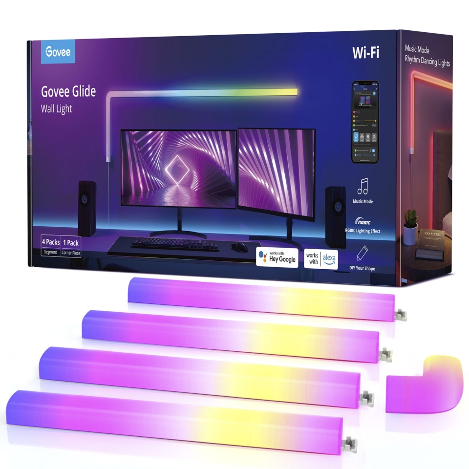 Govee seinavalgusti Glide Wall Light, 4+1