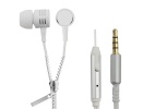 Esperanza kõrvaklapid Earphones ZIPPER with microphone valge