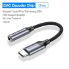 Vention USB-C Male to 3.5MM Earphone Jack With DAC adapter 0.1M hall Aluminum Alloy Type