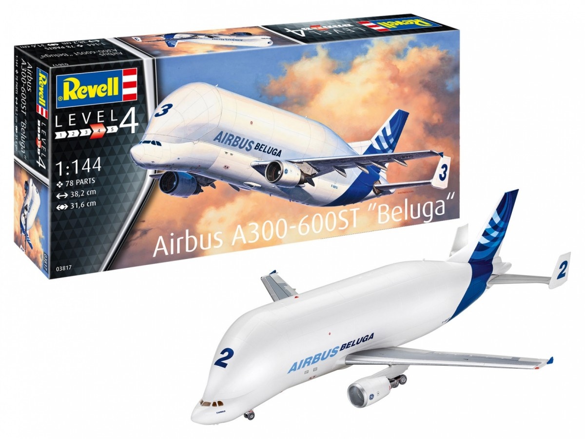 Revell liimitav mudel Plan Airbus A300-600ST Beluga 1/144