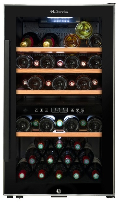 La Sommeliere veinikülmik ECS512Z Wine Cellar, must