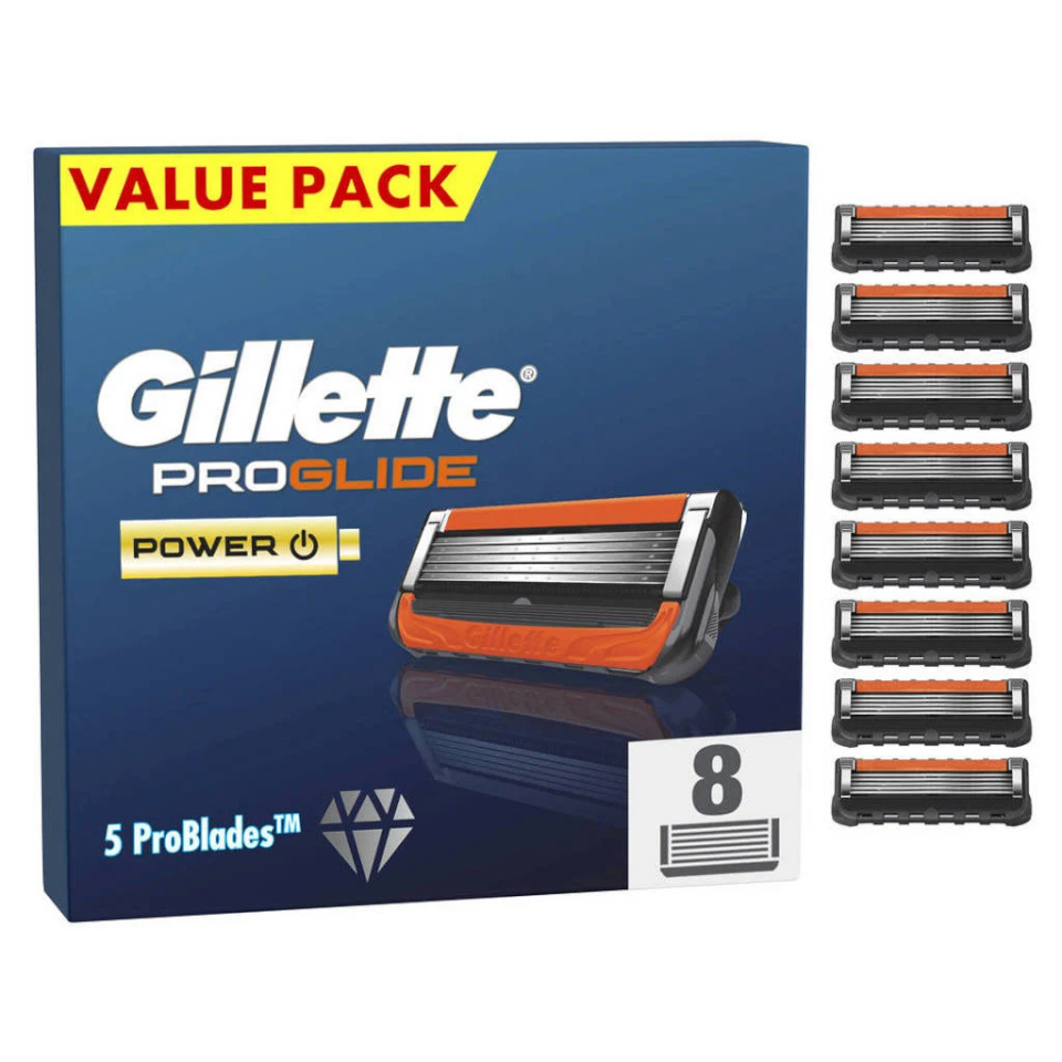 Gillette varuterad Proglide Power, 8tk