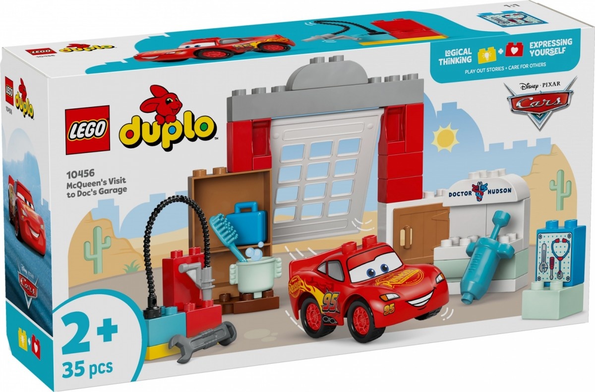 LEGO klotsid 10456 DUPLO Disney McQueens Besuch in Docs Werkstatt