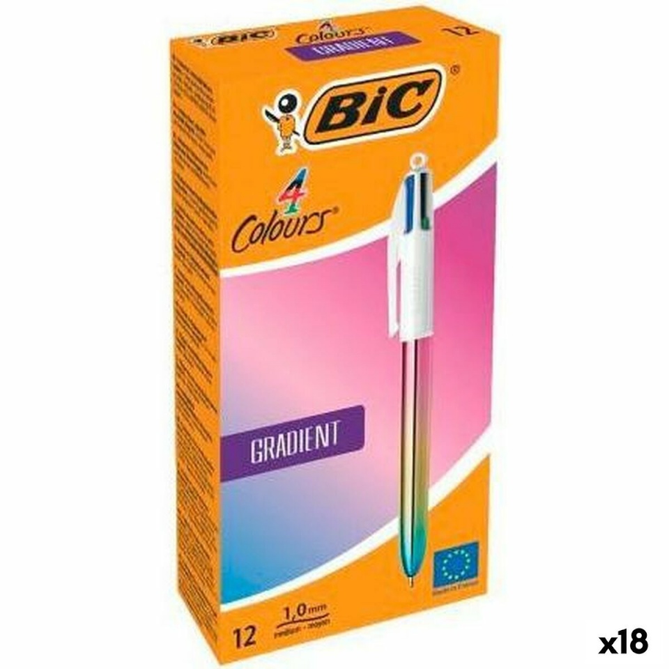 Bic Biro pastapliiatsite komplekt GRADIENT Mitmevärviline 0,32 mm 18tk 12 Tükid, osad